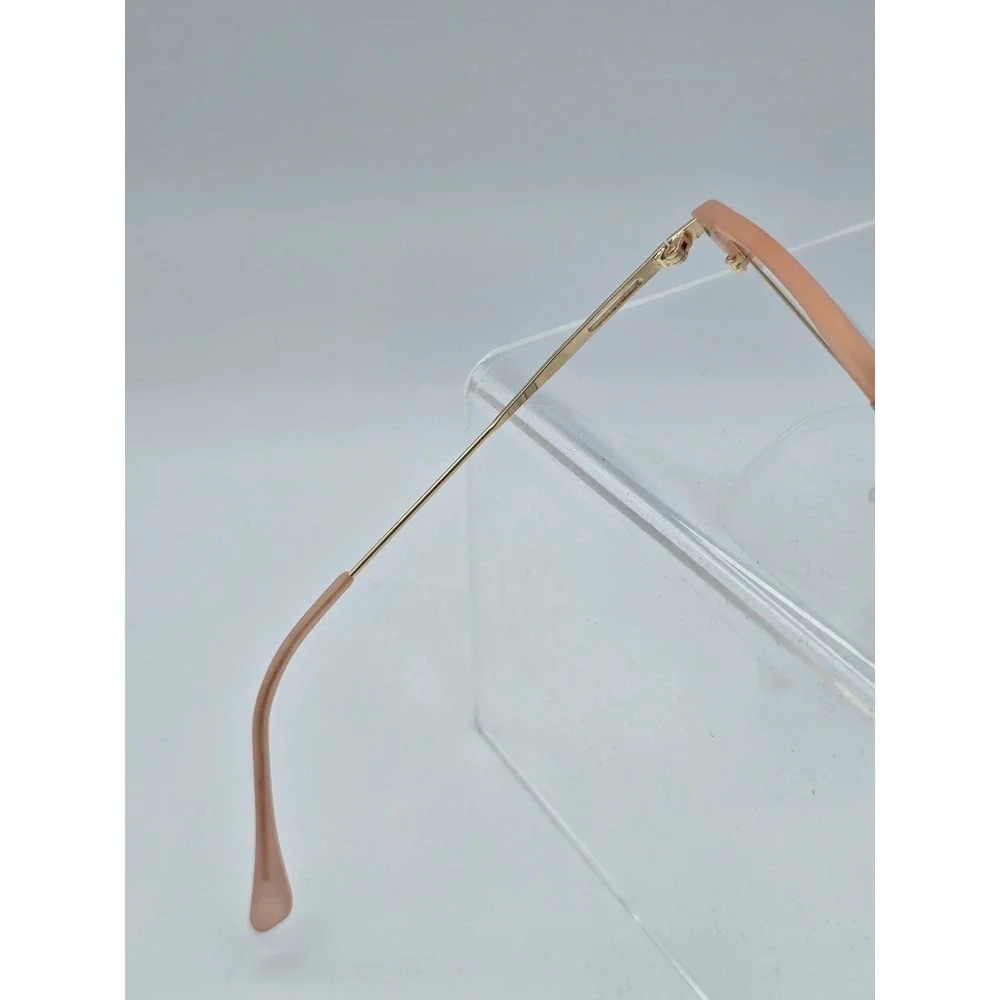 ATTCL EYEGLASSES FRAMES ONLY‎ TR5054 C383 54[]18 142 Pink Metal Frame Gold
